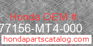 Honda 77156-MT4-000 genuine part number image