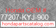Honda 77207-KYJ-900 genuine part number image