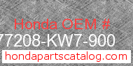 Honda 77208-KW7-900 genuine part number image