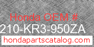 Honda 77210-KR3-950ZA genuine part number image