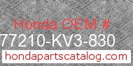 Honda 77210-KV3-830 genuine part number image
