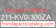 Honda 77211-KV0-300ZA genuine part number image