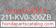 Honda 77211-KV0-300ZB genuine part number image