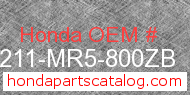 Honda 77211-MR5-800ZB genuine part number image