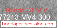 Honda 77213-MV4-300 genuine part number image