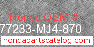 Honda 77233-MJ4-870 genuine part number image
