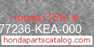 Honda 77236-KEA-000 genuine part number image