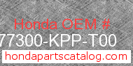 Honda 77300-KPP-T00 genuine part number image
