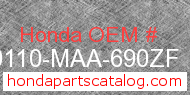 Honda 80110-MAA-690ZF genuine part number image