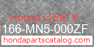 Honda 81166-MN5-000ZF genuine part number image