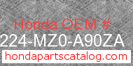 Honda 81224-MZ0-A90ZA genuine part number image