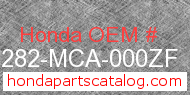Honda 81282-MCA-000ZF genuine part number image