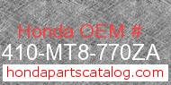 Honda 81410-MT8-770ZA genuine part number image