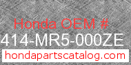 Honda 81414-MR5-000ZE genuine part number image