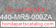 Honda 81440-MR5-000ZA genuine part number image