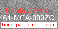 Honda 81461-MCA-000ZQ genuine part number image
