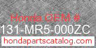 Honda 83131-MR5-000ZC genuine part number image