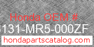 Honda 83131-MR5-000ZF genuine part number image