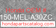 Honda 83150-MEL-A30ZC genuine part number image