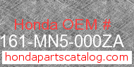 Honda 83161-MN5-000ZA genuine part number image