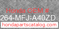 Honda 83264-MFJ-A40ZD genuine part number image