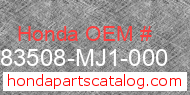 Honda 83508-MJ1-000 genuine part number image