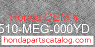 Honda 83510-MEG-000YD genuine part number image