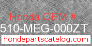 Honda 83510-MEG-000ZT genuine part number image