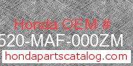 Honda 83520-MAF-000ZM genuine part number image
