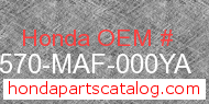 Honda 83570-MAF-000YA genuine part number image