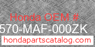 Honda 83570-MAF-000ZK genuine part number image