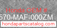 Honda 83570-MAF-000ZM genuine part number image