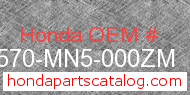 Honda 83570-MN5-000ZM genuine part number image
