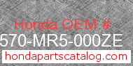 Honda 83570-MR5-000ZE genuine part number image