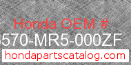 Honda 83570-MR5-000ZF genuine part number image