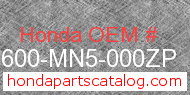 Honda 83600-MN5-000ZP genuine part number image