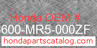 Honda 83600-MR5-000ZF genuine part number image