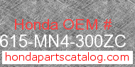 Honda 83615-MN4-300ZC genuine part number image