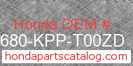 Honda 83680-KPP-T00ZD genuine part number image
