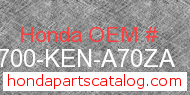 Honda 83700-KEN-A70ZA genuine part number image
