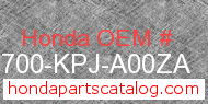 Honda 83700-KPJ-A00ZA genuine part number image