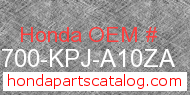 Honda 83700-KPJ-A10ZA genuine part number image