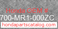 Honda 83700-MR1-000ZC genuine part number image