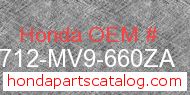 Honda 83712-MV9-660ZA genuine part number image