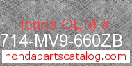 Honda 83714-MV9-660ZB genuine part number image