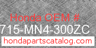 Honda 83715-MN4-300ZC genuine part number image