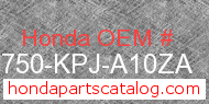 Honda 83750-KPJ-A10ZA genuine part number image