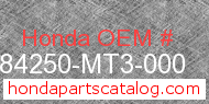 Honda 84250-MT3-000 genuine part number image