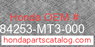 Honda 84253-MT3-000 genuine part number image