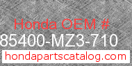 Honda 85400-MZ3-710 genuine part number image